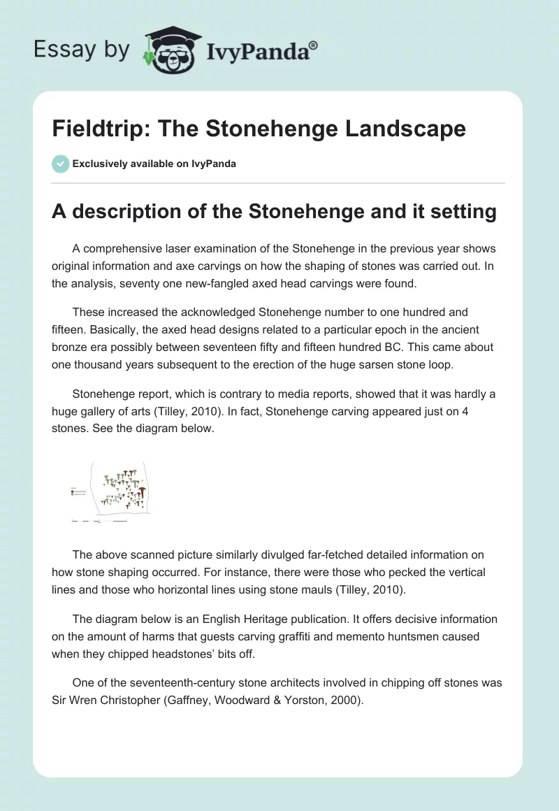 Fieldtrip: The Stonehenge Landscape. Page 1