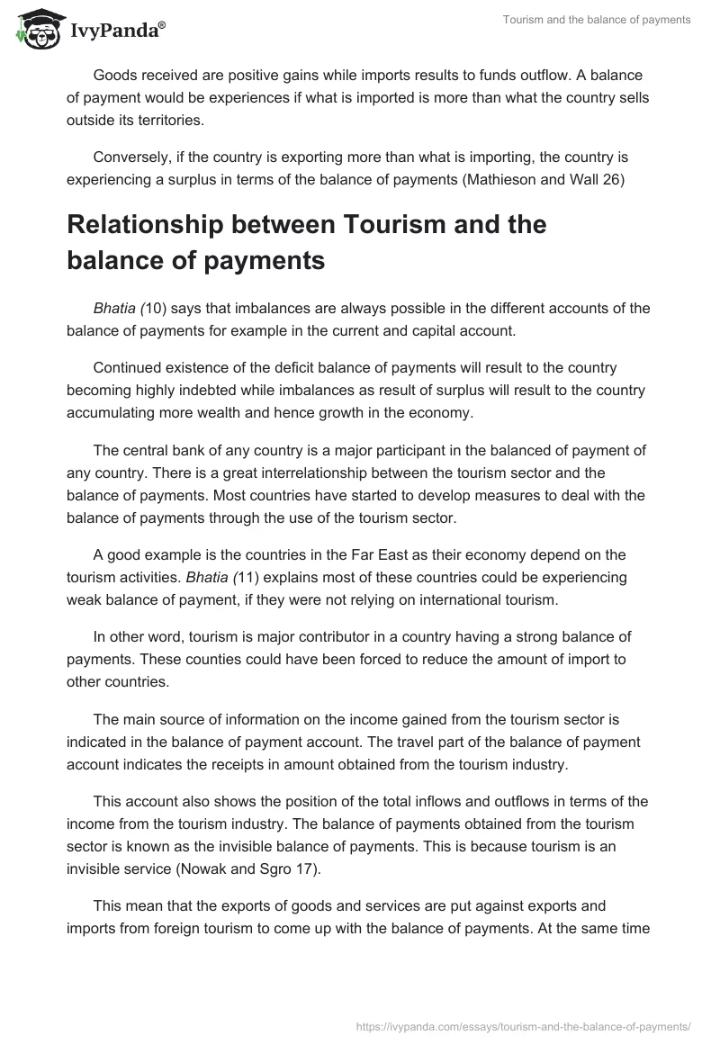 Tourism and the balance of payments. Page 2