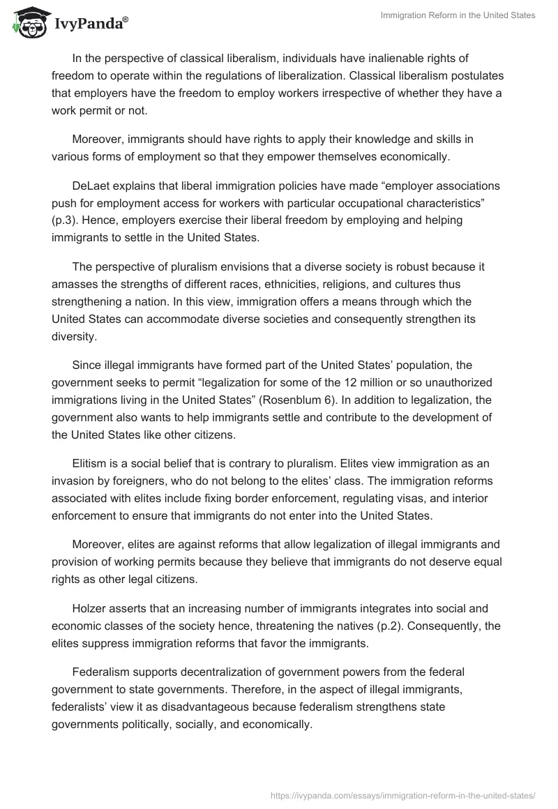 Immigration Reform in the United States. Page 2