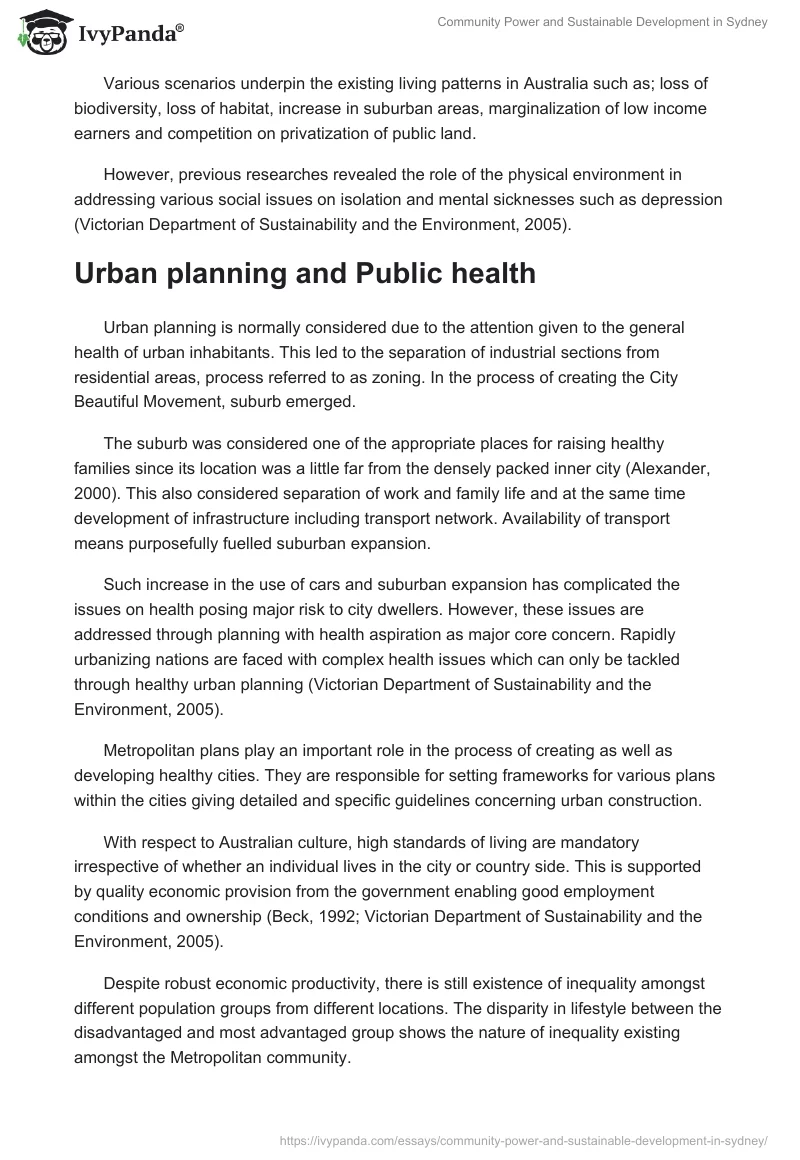 Community Power and Sustainable Development in Sydney. Page 3