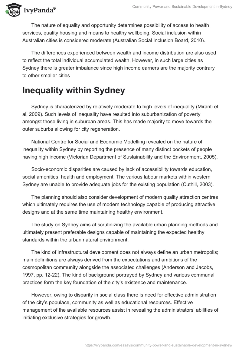 Community Power and Sustainable Development in Sydney. Page 4