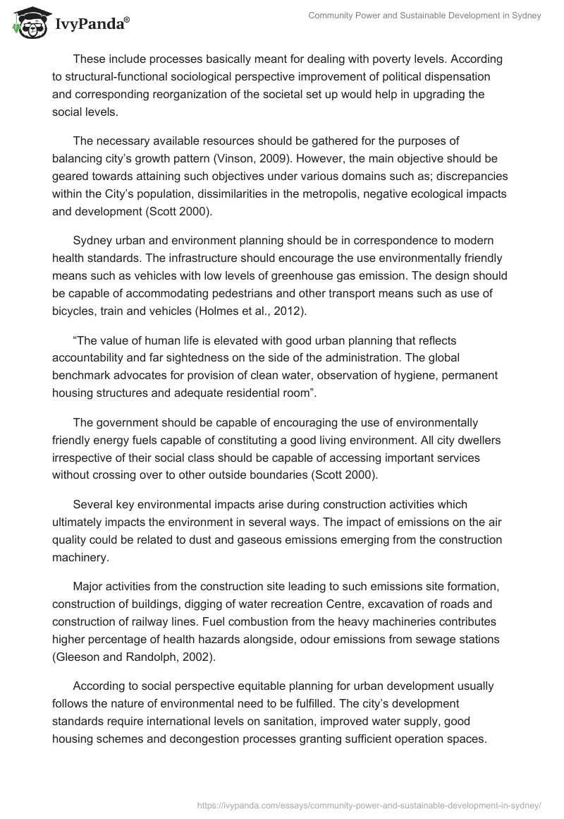 Community Power and Sustainable Development in Sydney. Page 5
