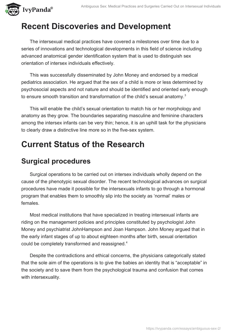Ambiguous Sex: Medical Practices and Surgeries Carried Out on Intersexual Individuals. Page 3