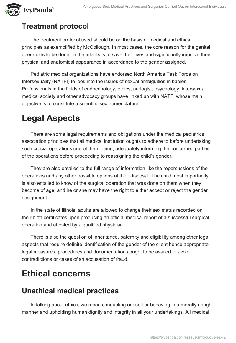 Ambiguous Sex: Medical Practices and Surgeries Carried Out on Intersexual Individuals. Page 4