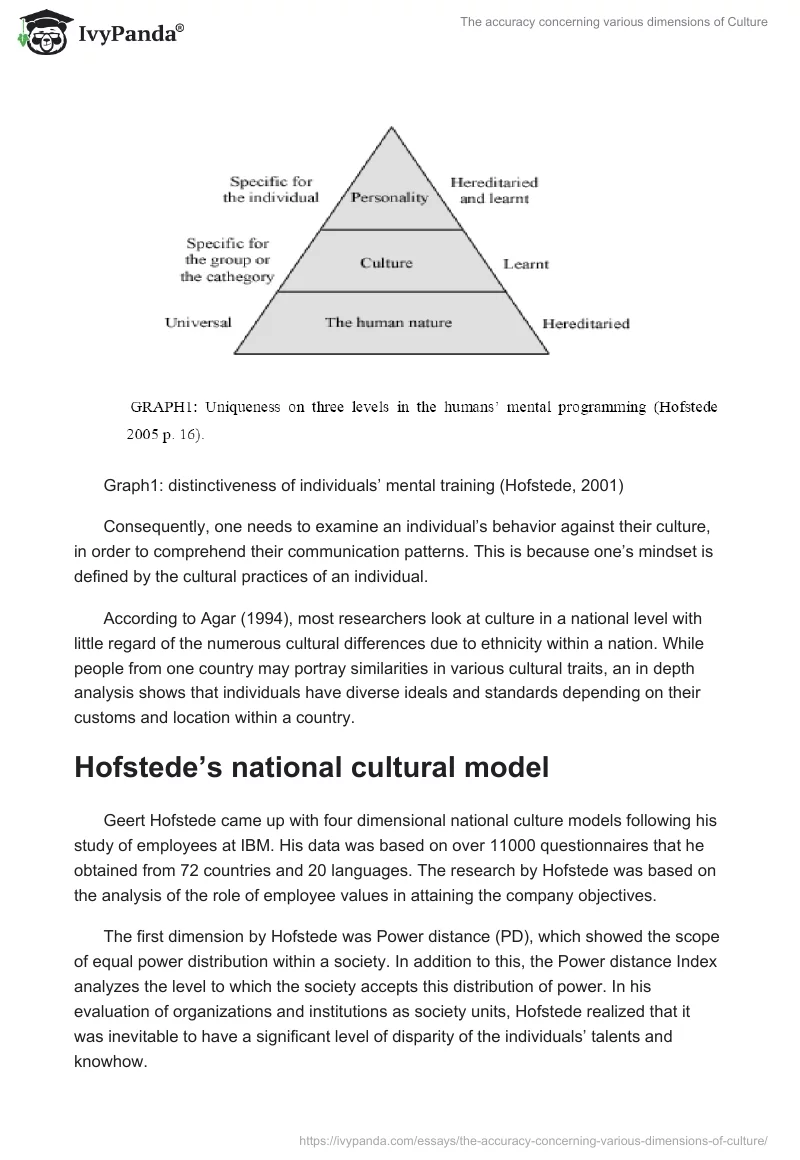 The Accuracy Concerning Various Dimensions of Culture. Page 2