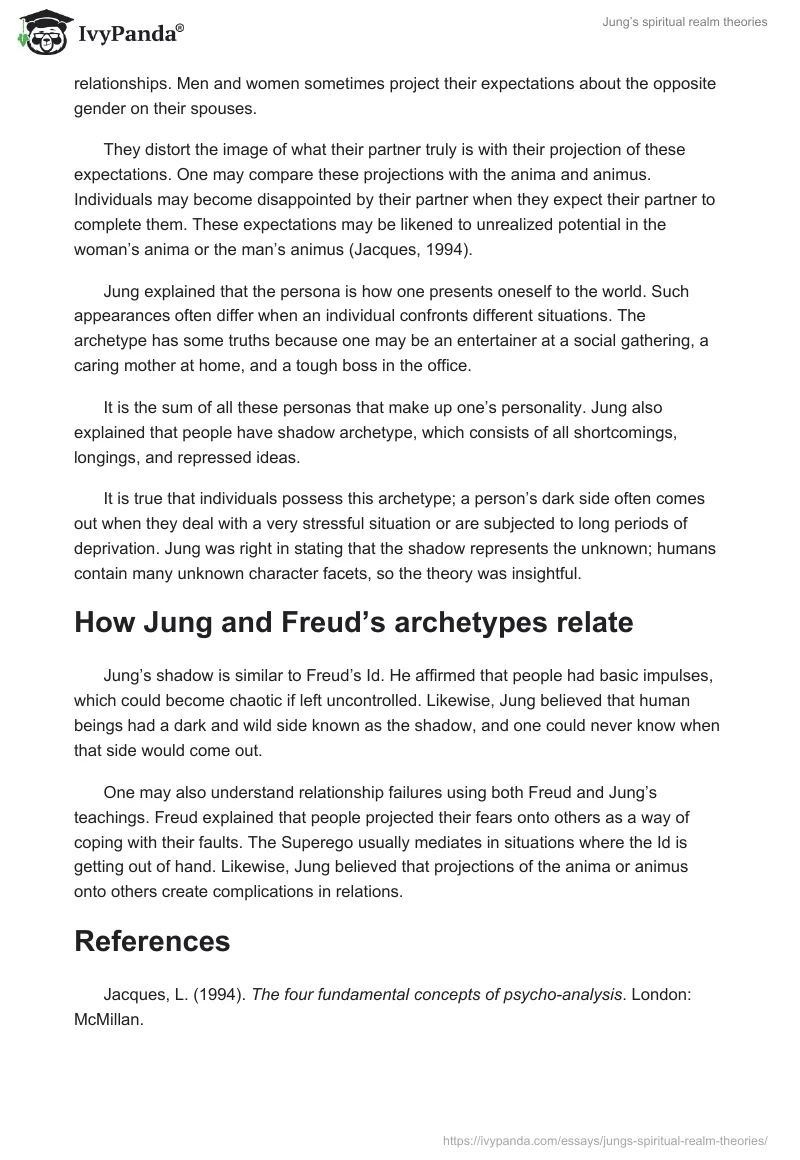 Jung’s spiritual realm theories. Page 2
