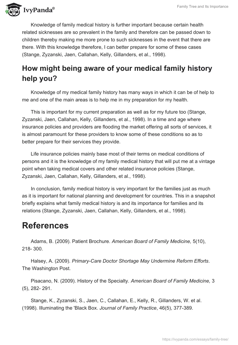 Family Tree and Its Importance. Page 2