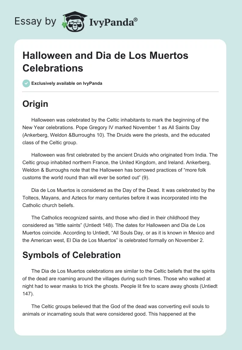 Halloween and Dia de Los Muertos Celebrations. Page 1
