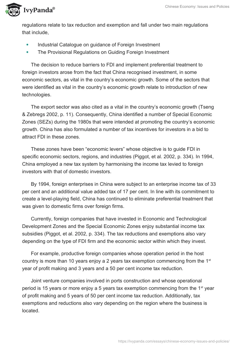 Chinese Economy: Issues and Policies. Page 3