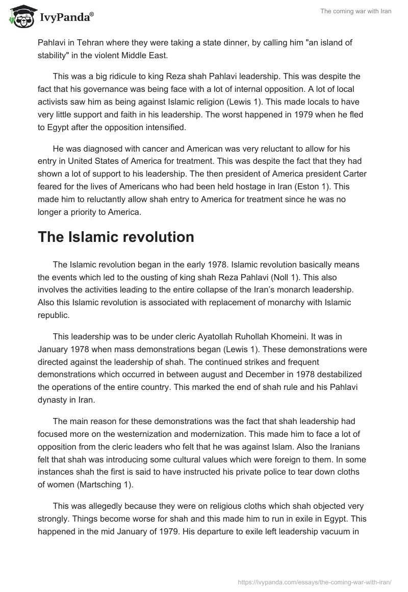 The Coming War With Iran. Page 4