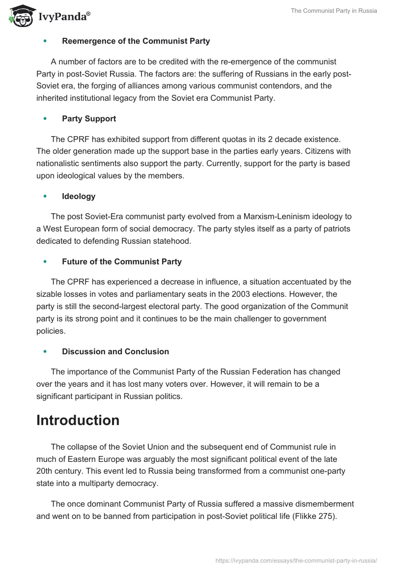 The Communist Party in Russia. Page 2