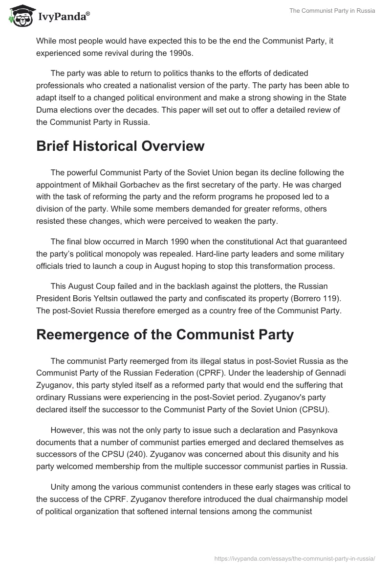 The Communist Party in Russia. Page 3