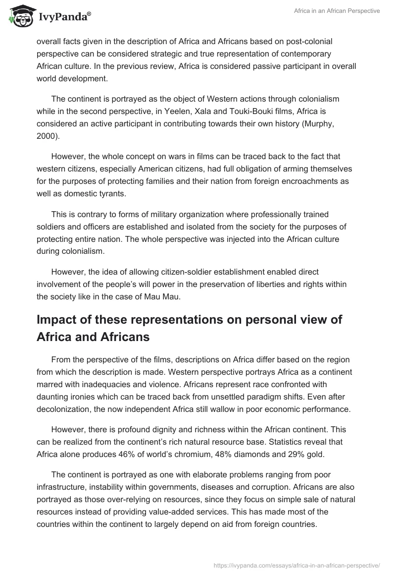 Africa in an African Perspective. Page 3