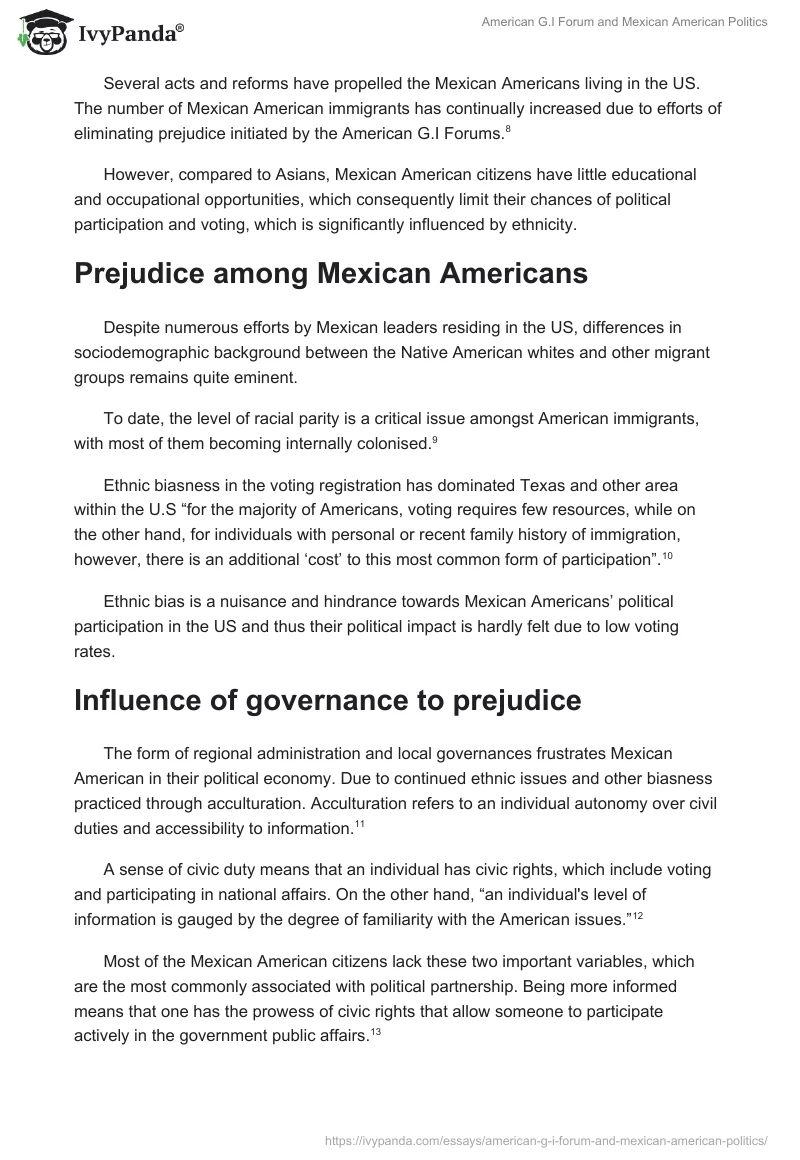 American G.I Forum and Mexican American Politics. Page 3