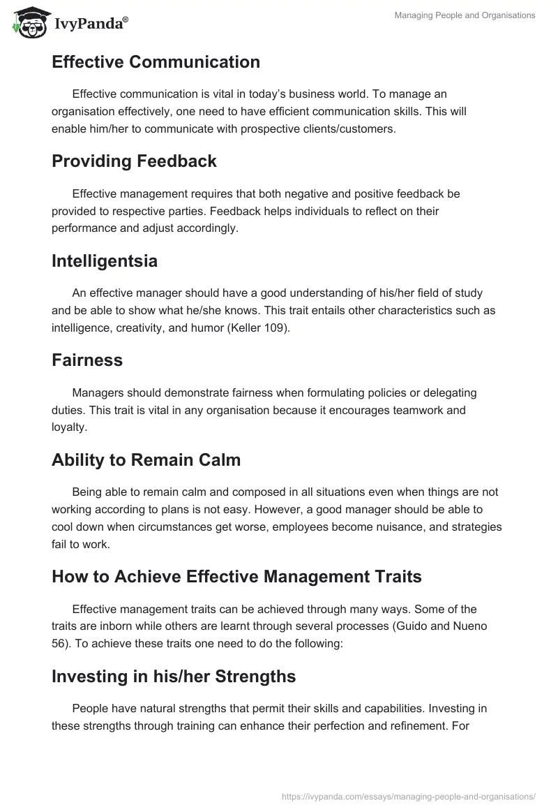 Managing People and Organisations. Page 4