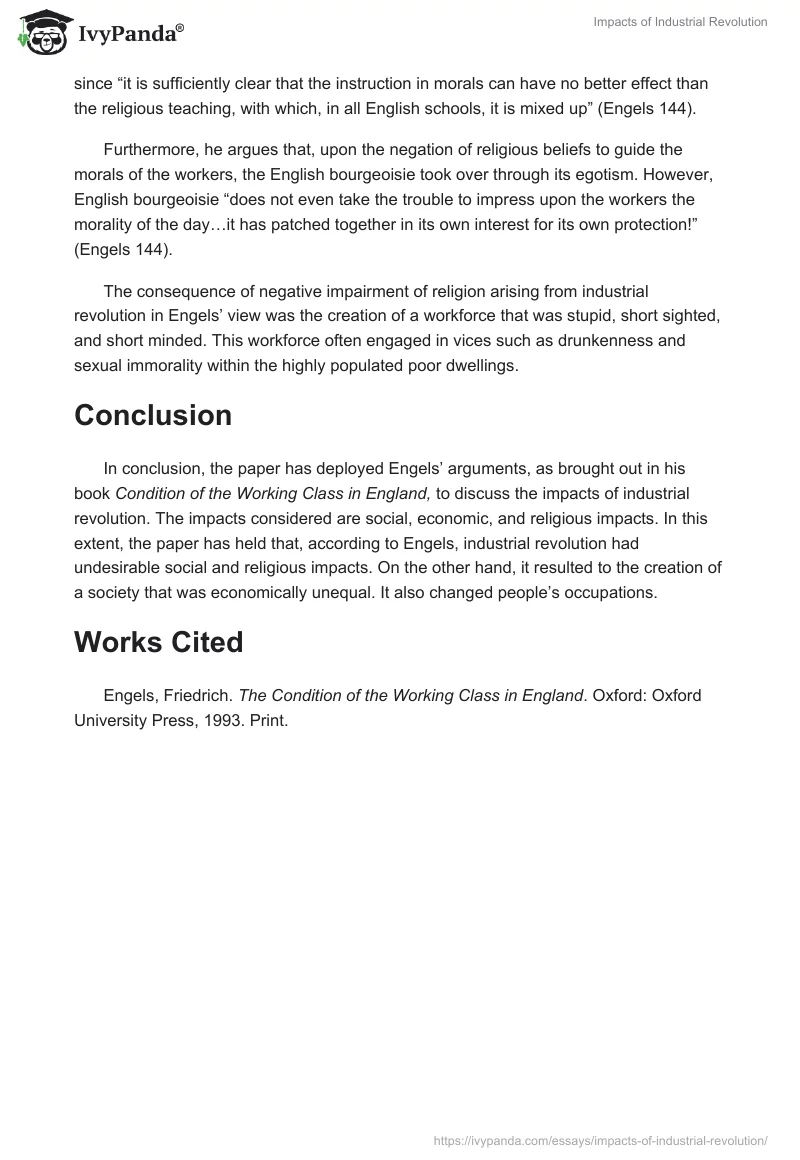 Impacts of Industrial Revolution. Page 3