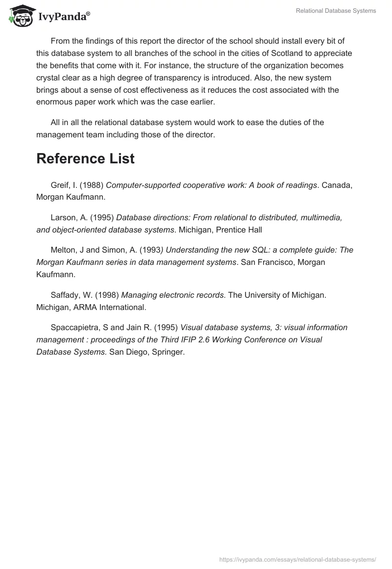 Relational Database Systems. Page 5