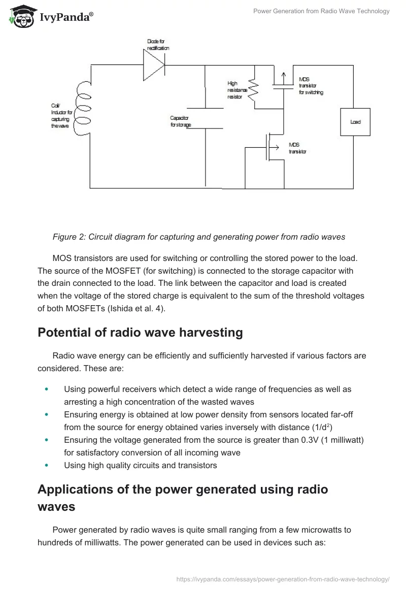 Power Generation from Radio Wave Technology. Page 4