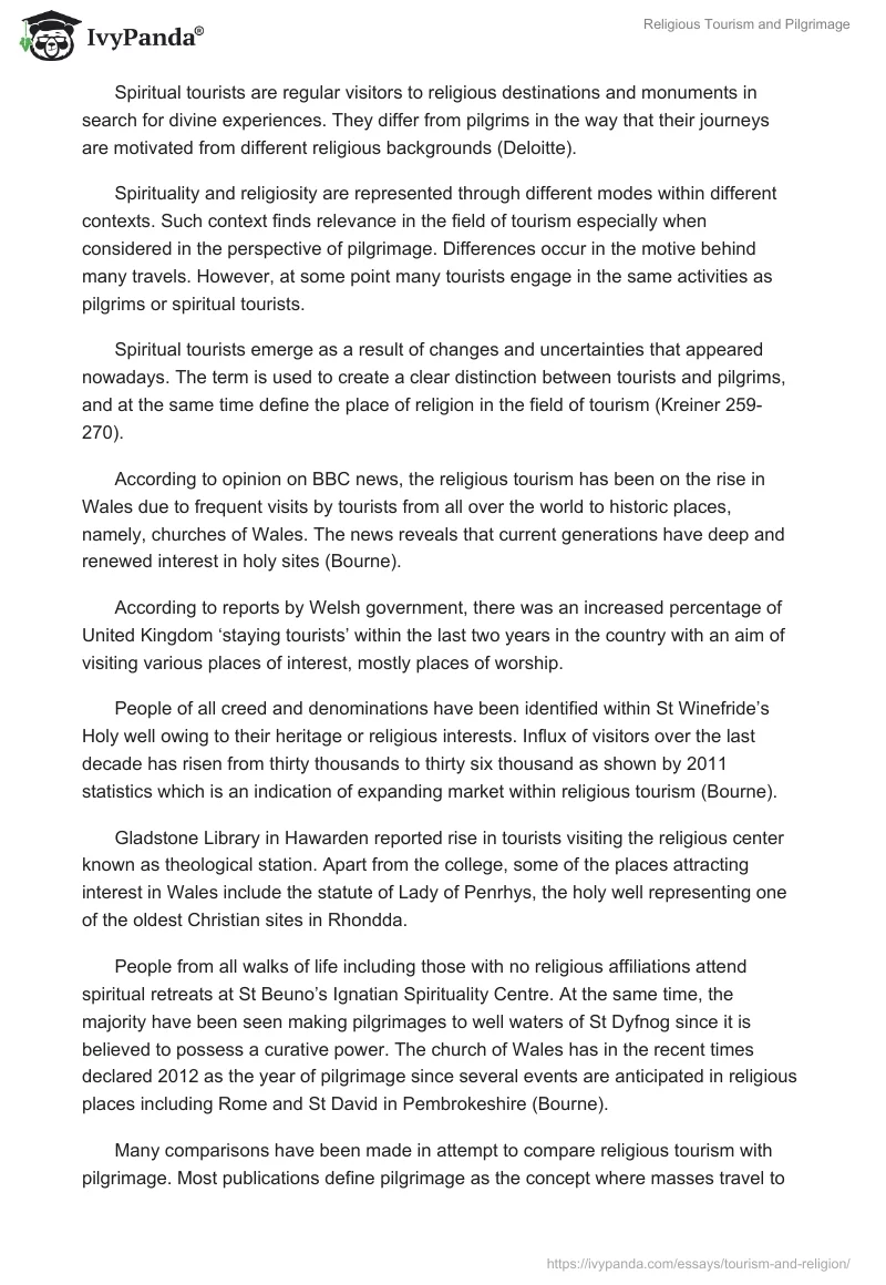 Religious Tourism and Pilgrimage. Page 2
