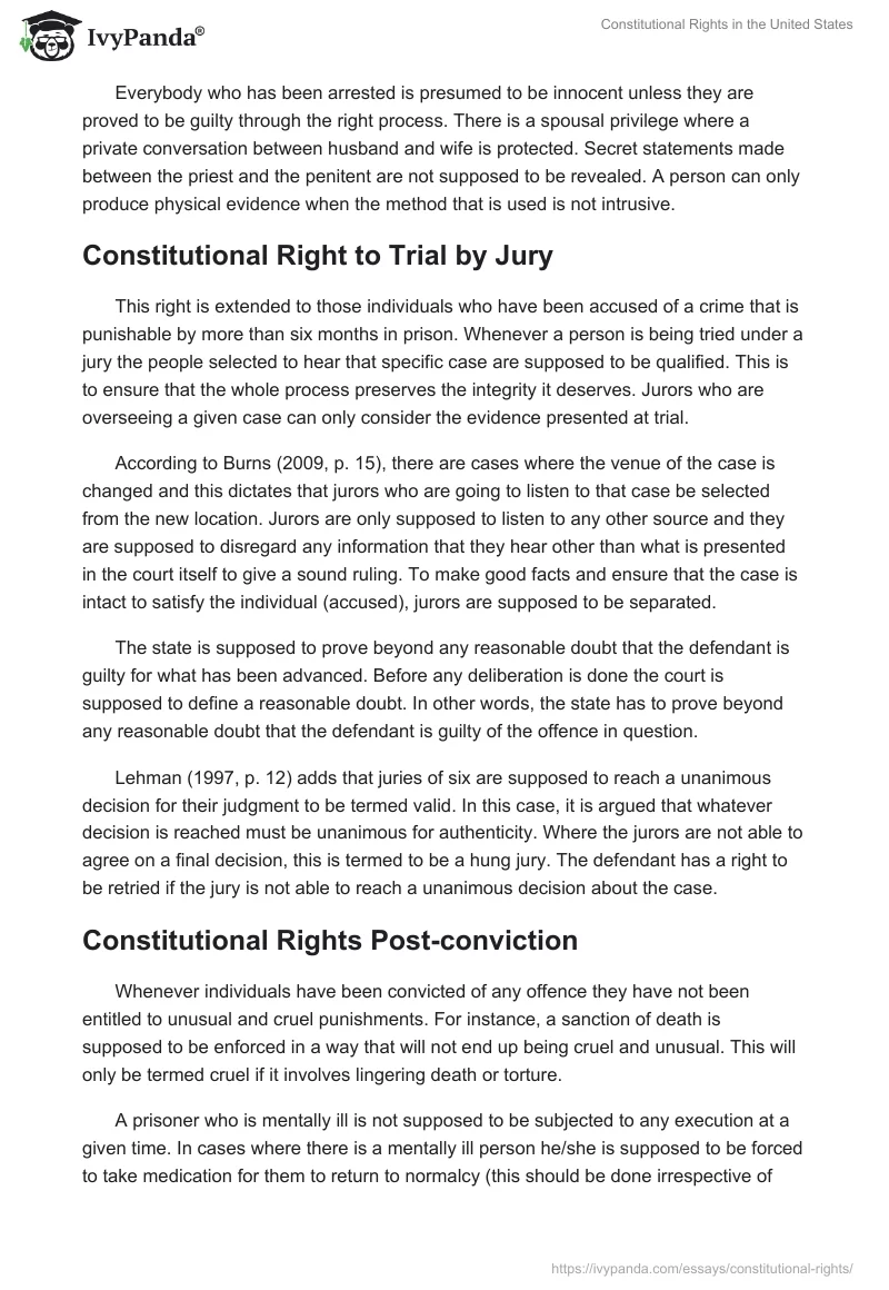Constitutional Rights in the United States. Page 4