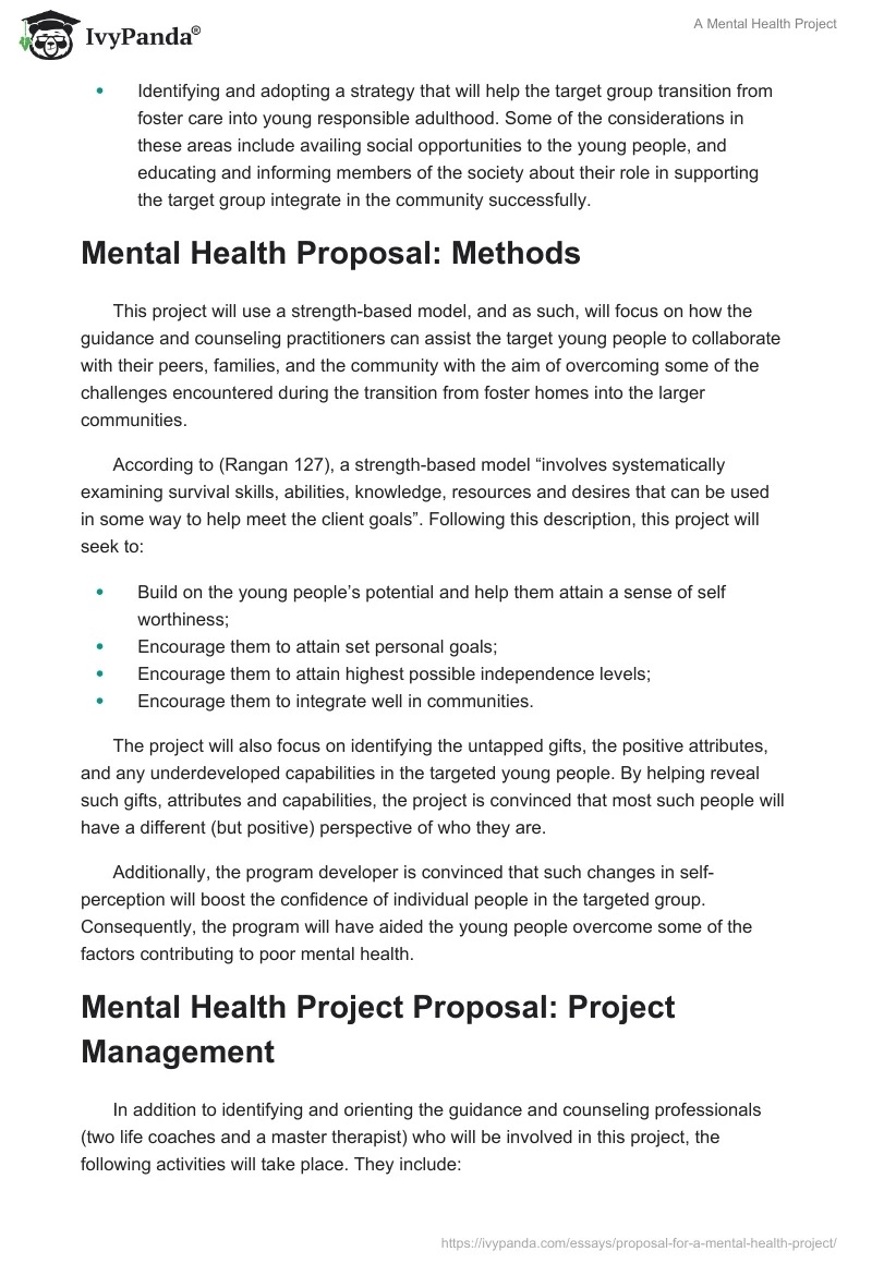 A Mental Health Project. Page 3