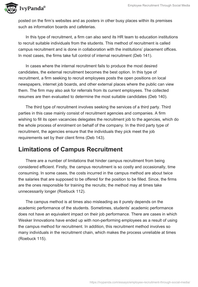 Employee Recruitment Through Social Media. Page 2
