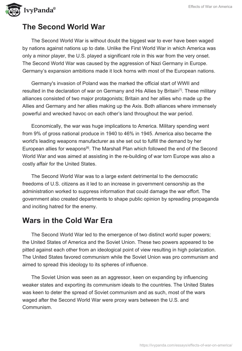 Effects of War on America. Page 3