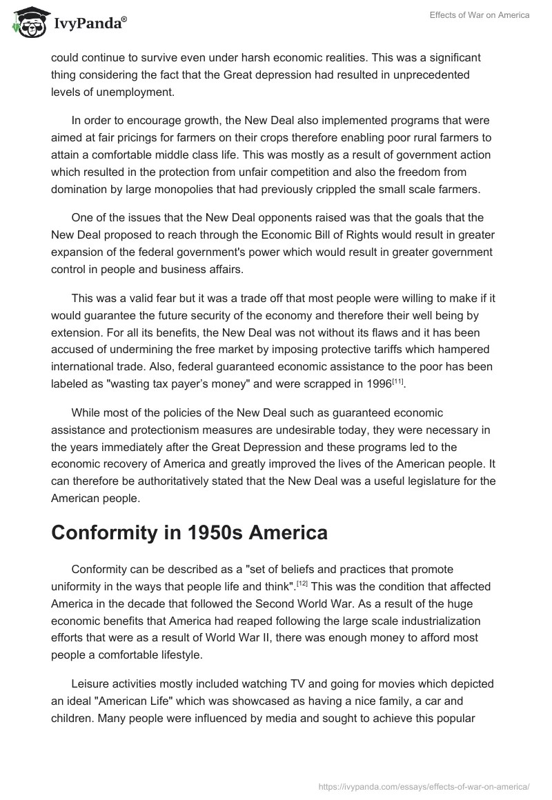 Effects of War on America. Page 5