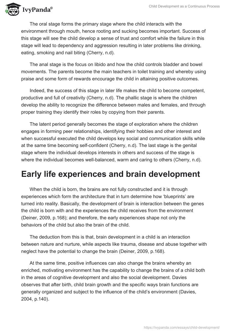 Child Development as a Continuous Process. Page 3