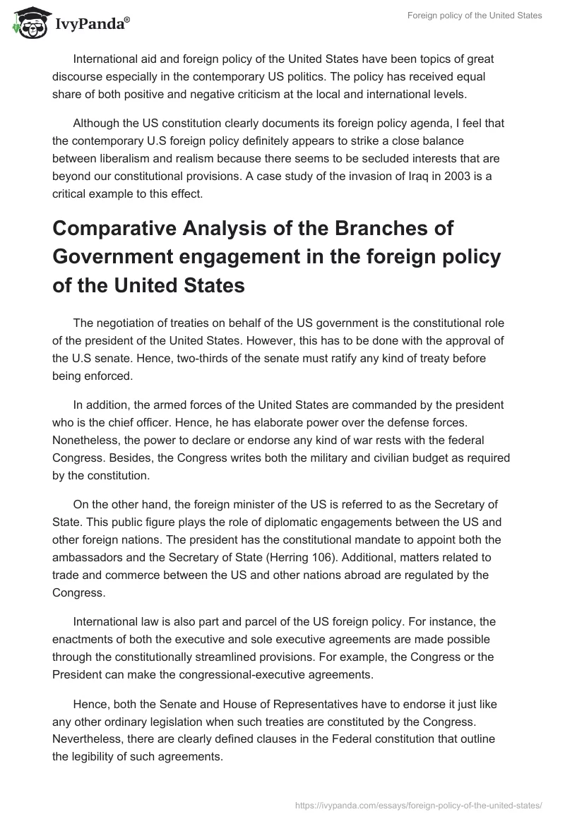 Foreign policy of the United States. Page 2