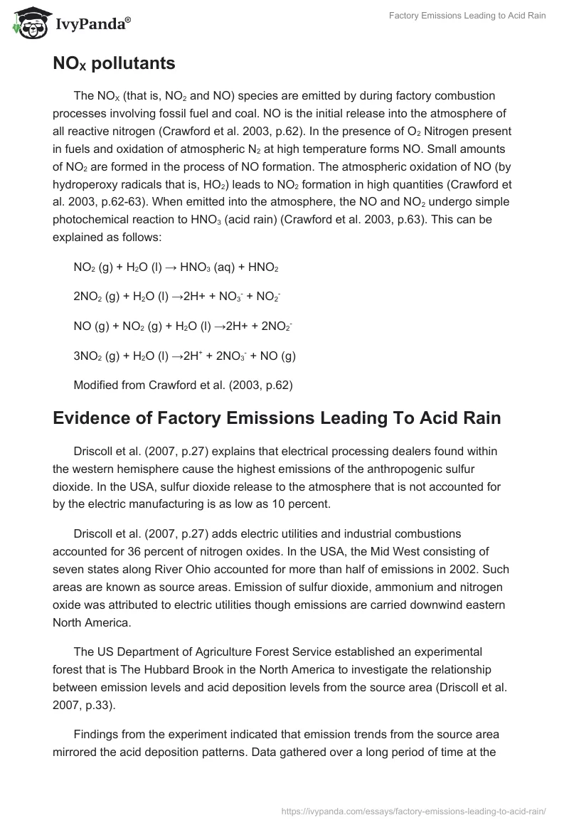 Factory Emissions Leading to Acid Rain. Page 4