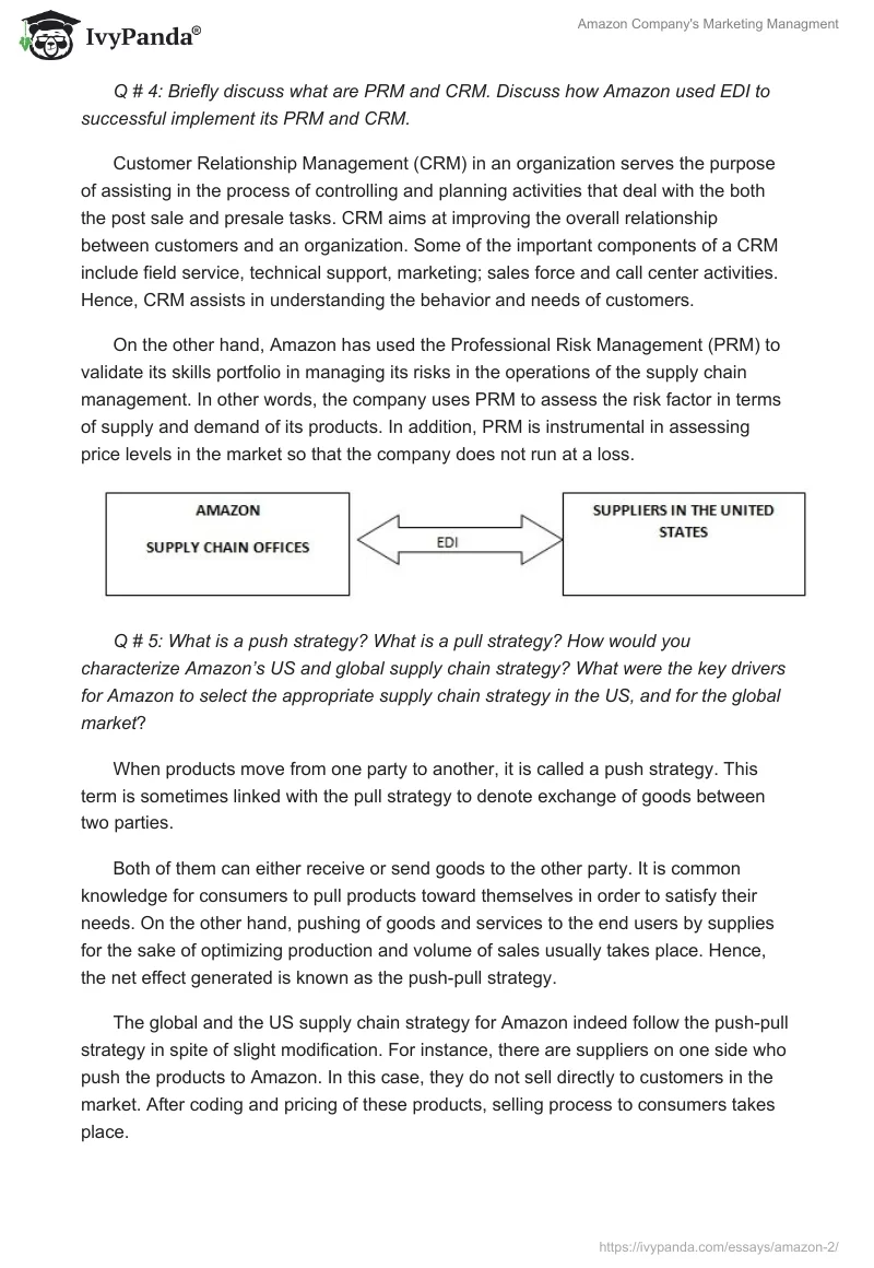 Amazon Company's Marketing Managment. Page 4