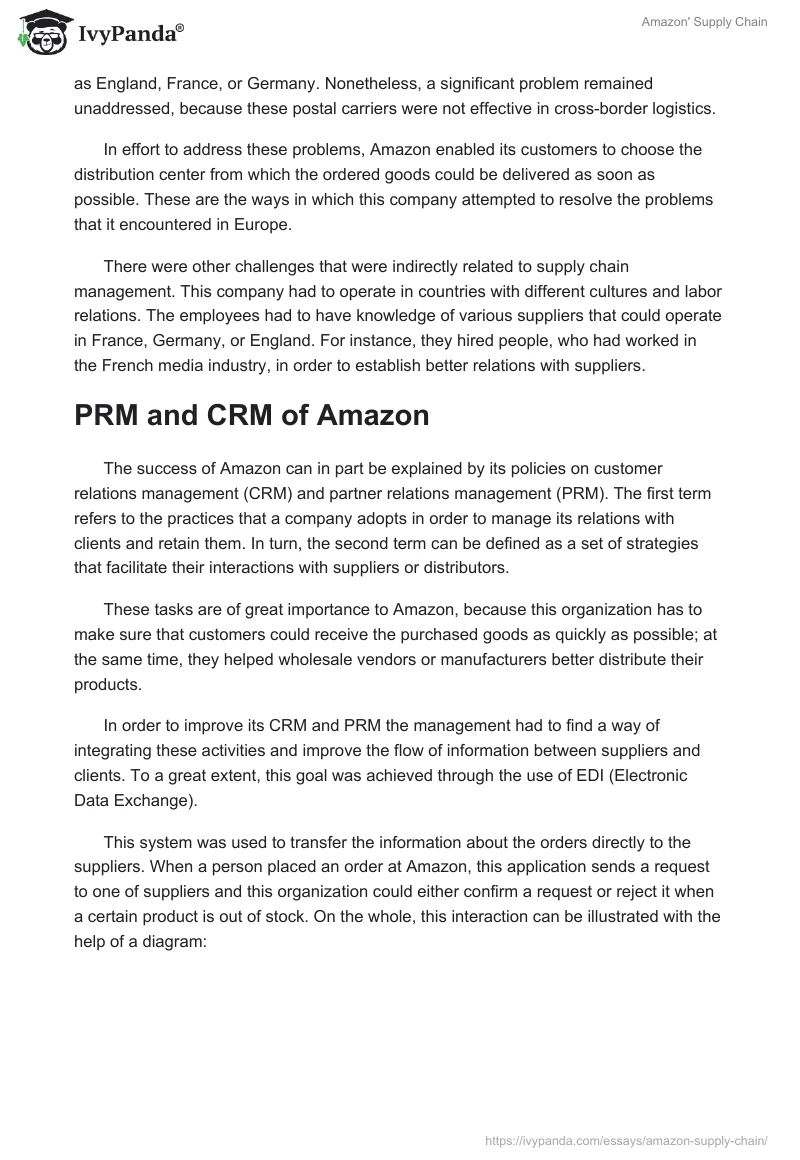 Amazon' Supply Chain. Page 4