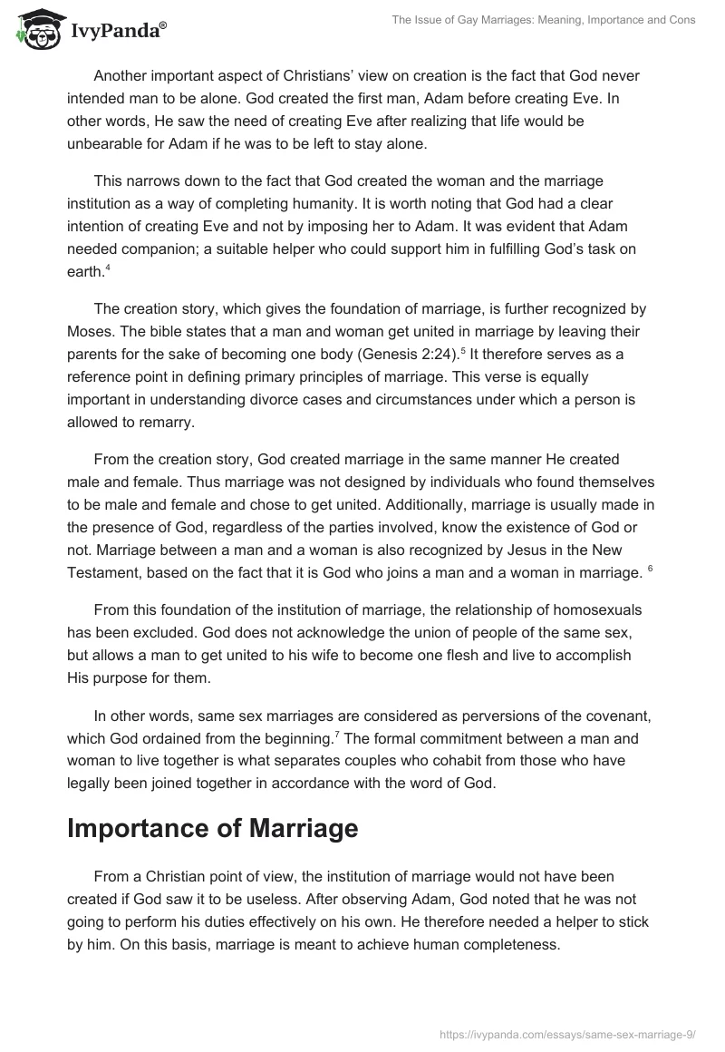 The Issue of Gay Marriages: Meaning, Importance and Cons. Page 3