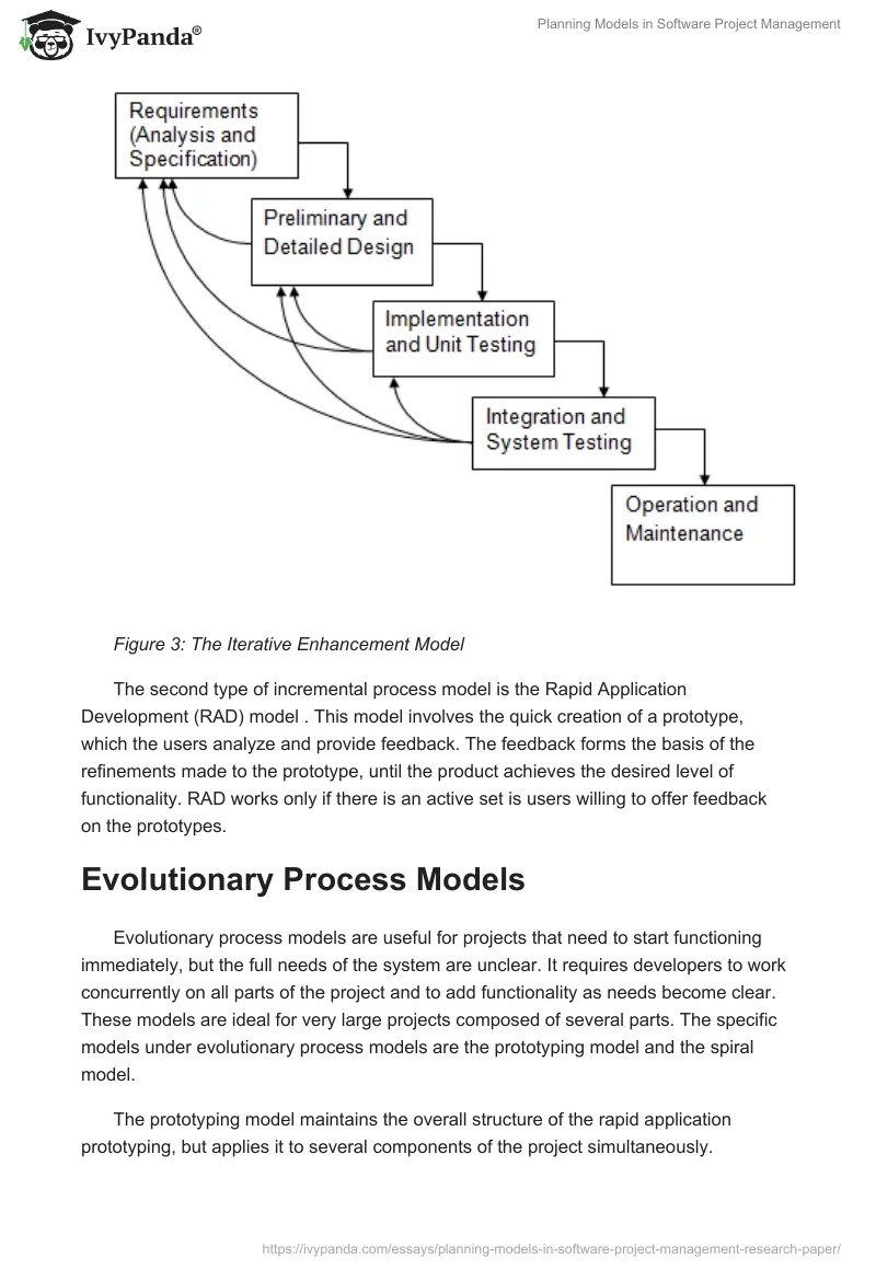 Planning Models in Software Project Management. Page 4