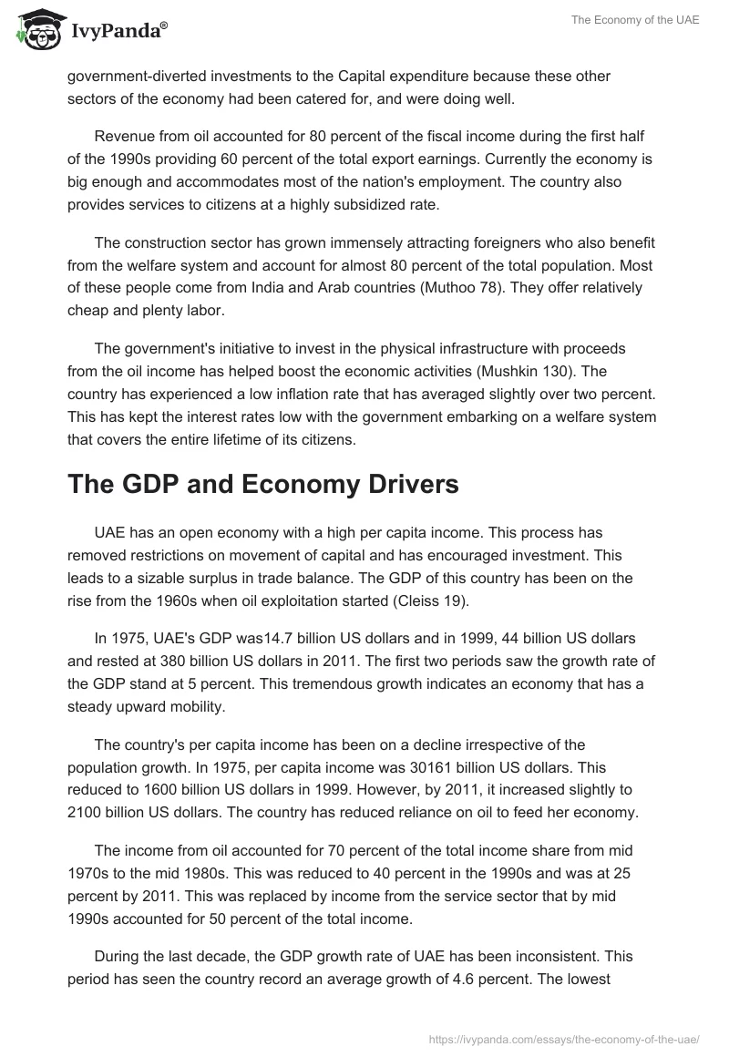 The Economy of the UAE. Page 2