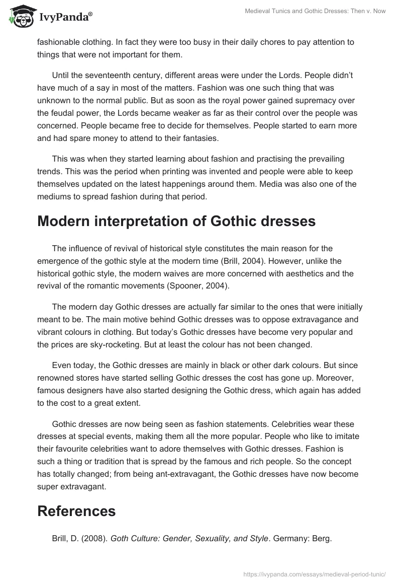 Medieval Tunics and Gothic Dresses: Then v. Now. Page 5