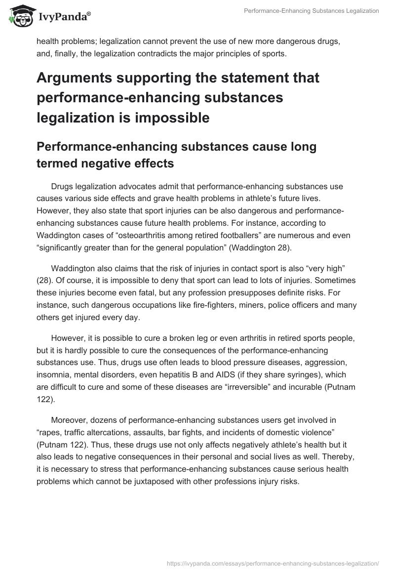 Performance-Enhancing Substances Legalization. Page 2