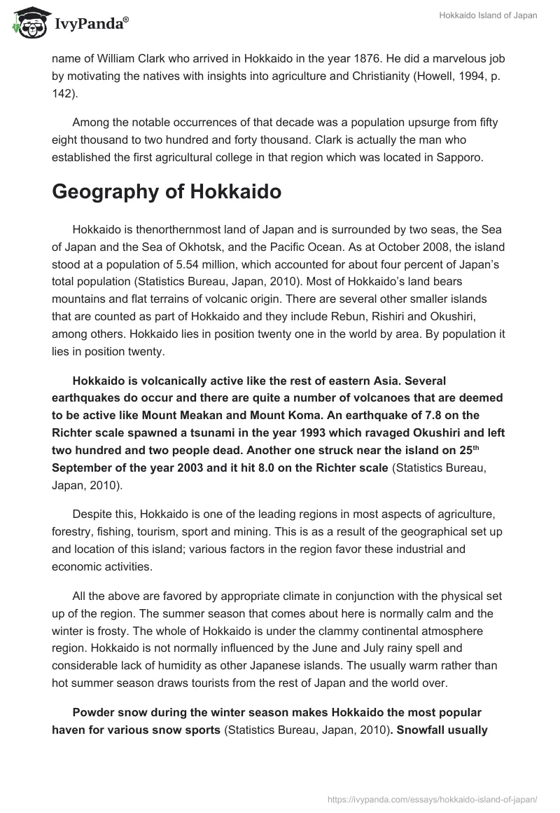 Hokkaido Island of Japan. Page 2