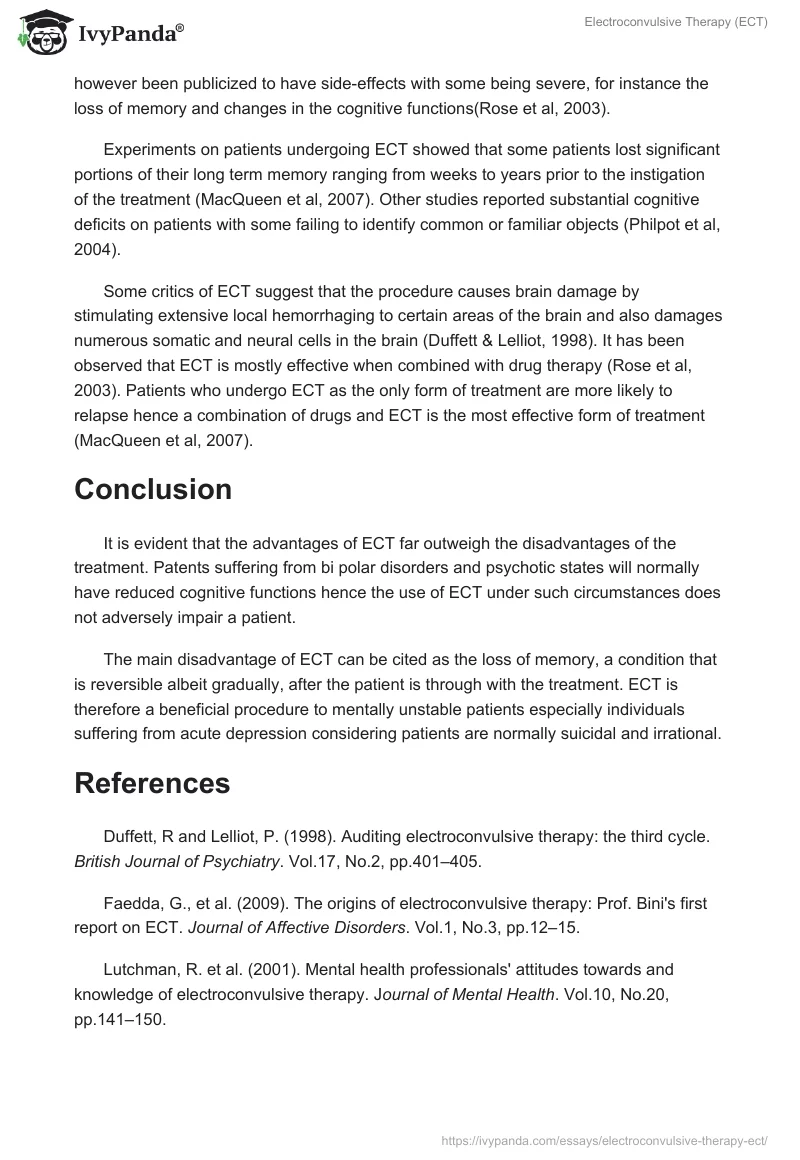 Electroconvulsive Therapy (ECT). Page 3