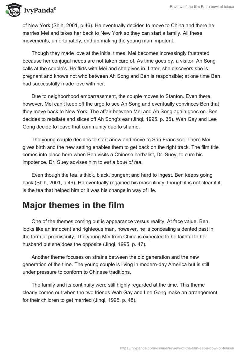 Review of the Film Eat a Bowl of Teiasa. Page 2