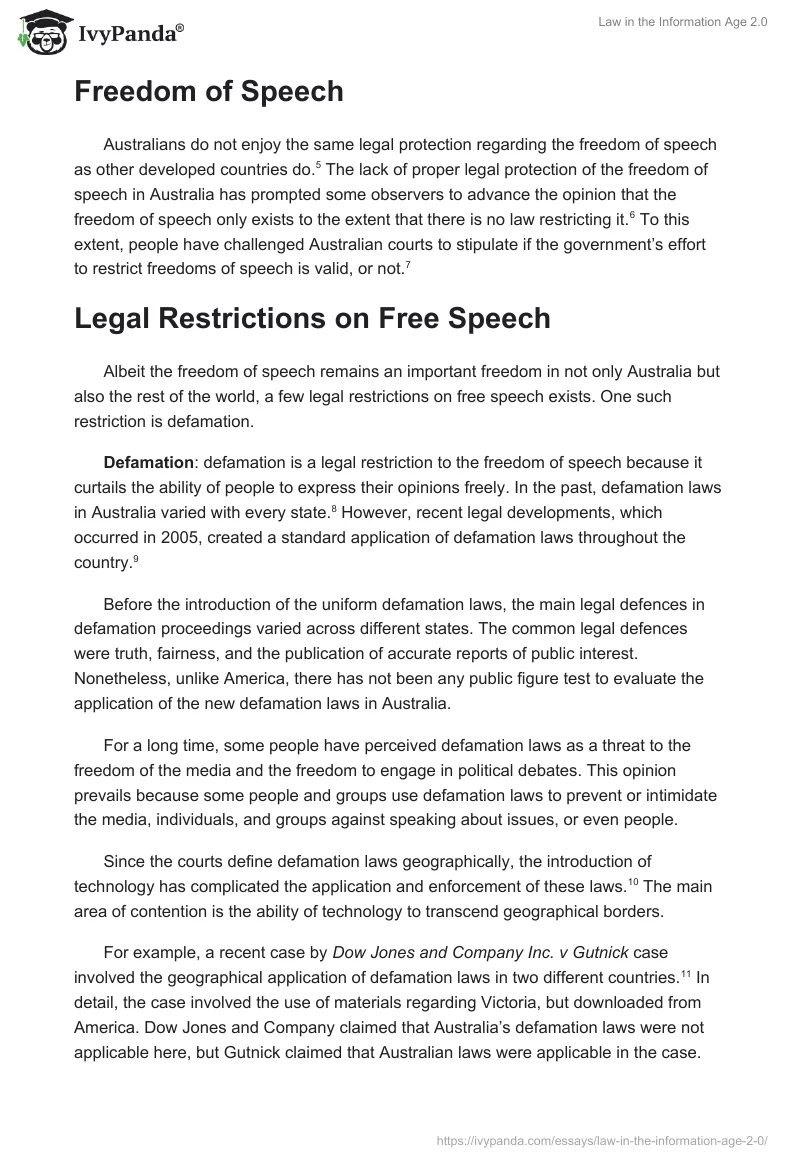 Law in the Information Age 2.0. Page 2