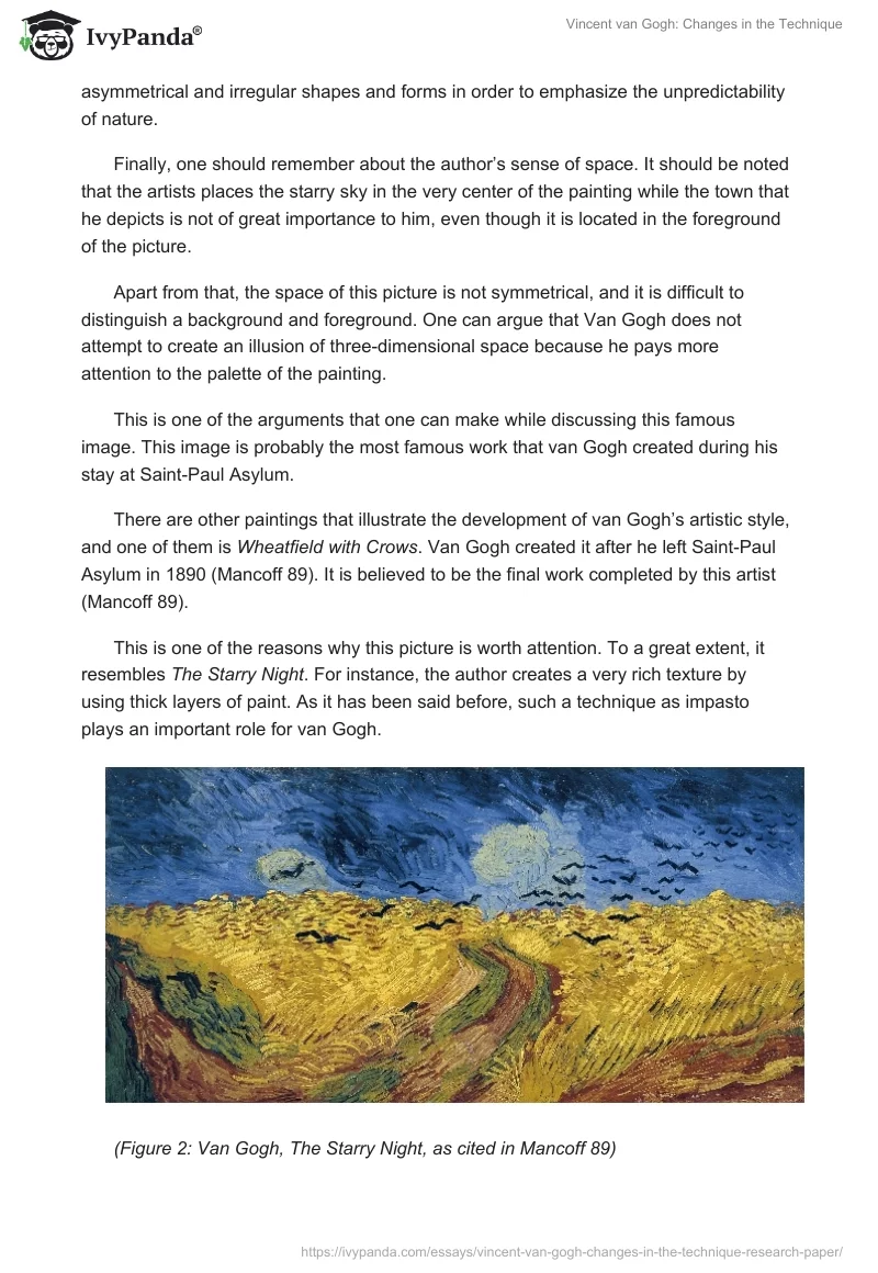 Vincent van Gogh: Changes in the Technique. Page 3