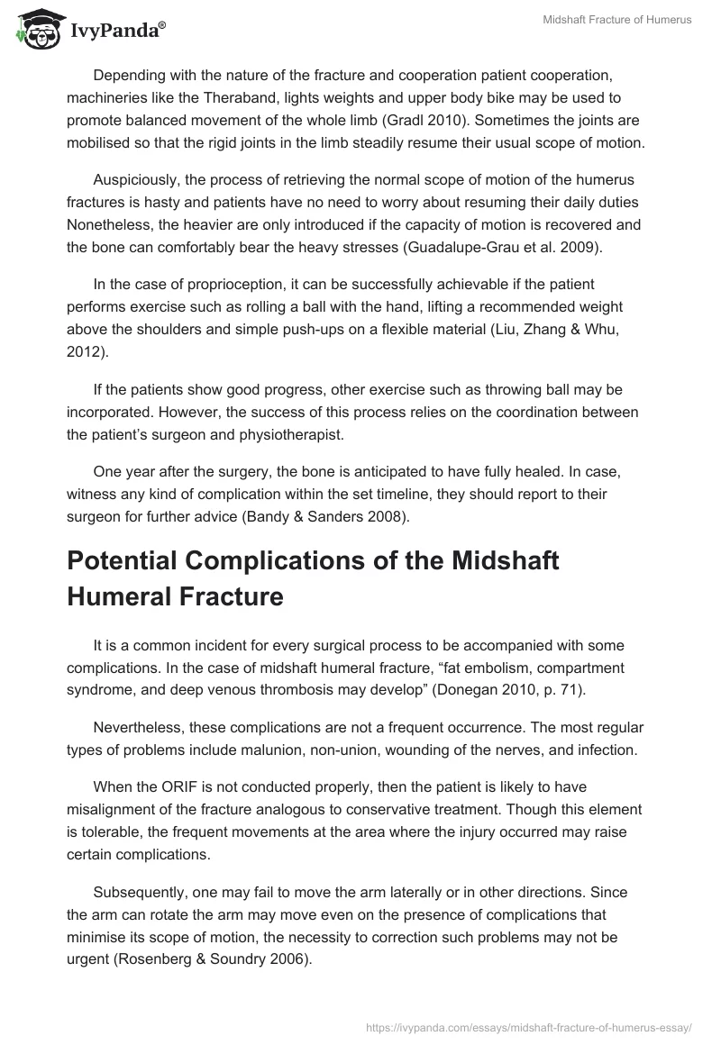 Midshaft Fracture of Humerus. Page 5