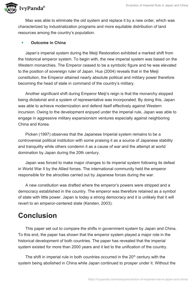 Evolution of Imperial Rule in Japan and China. Page 4