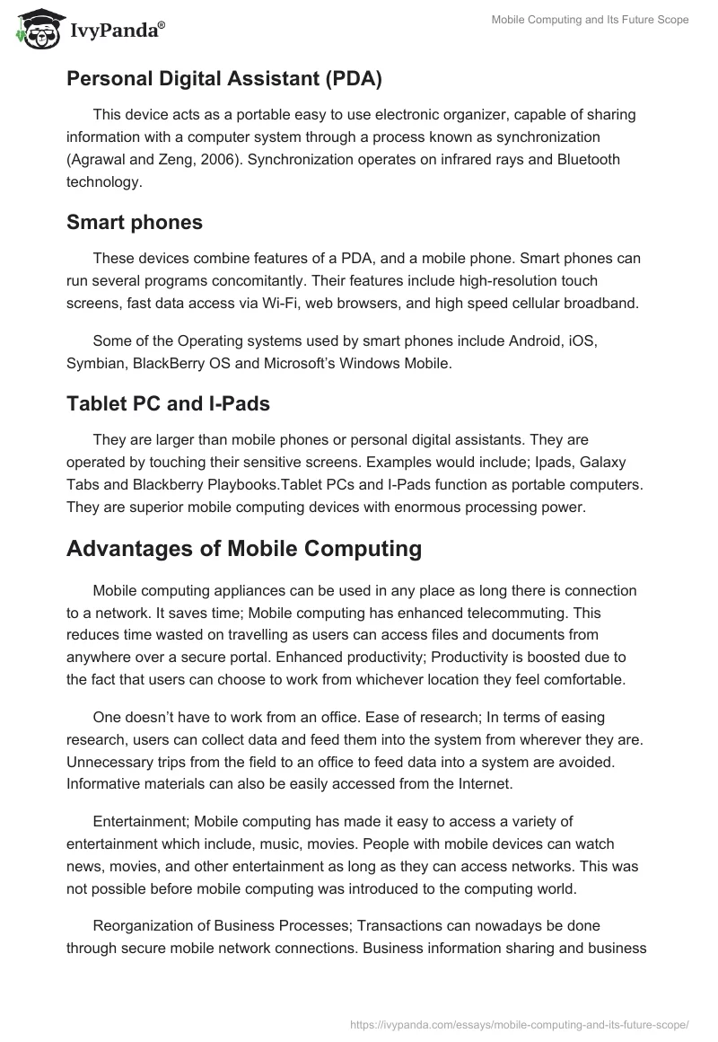 Mobile Computing and Its Future Scope. Page 3