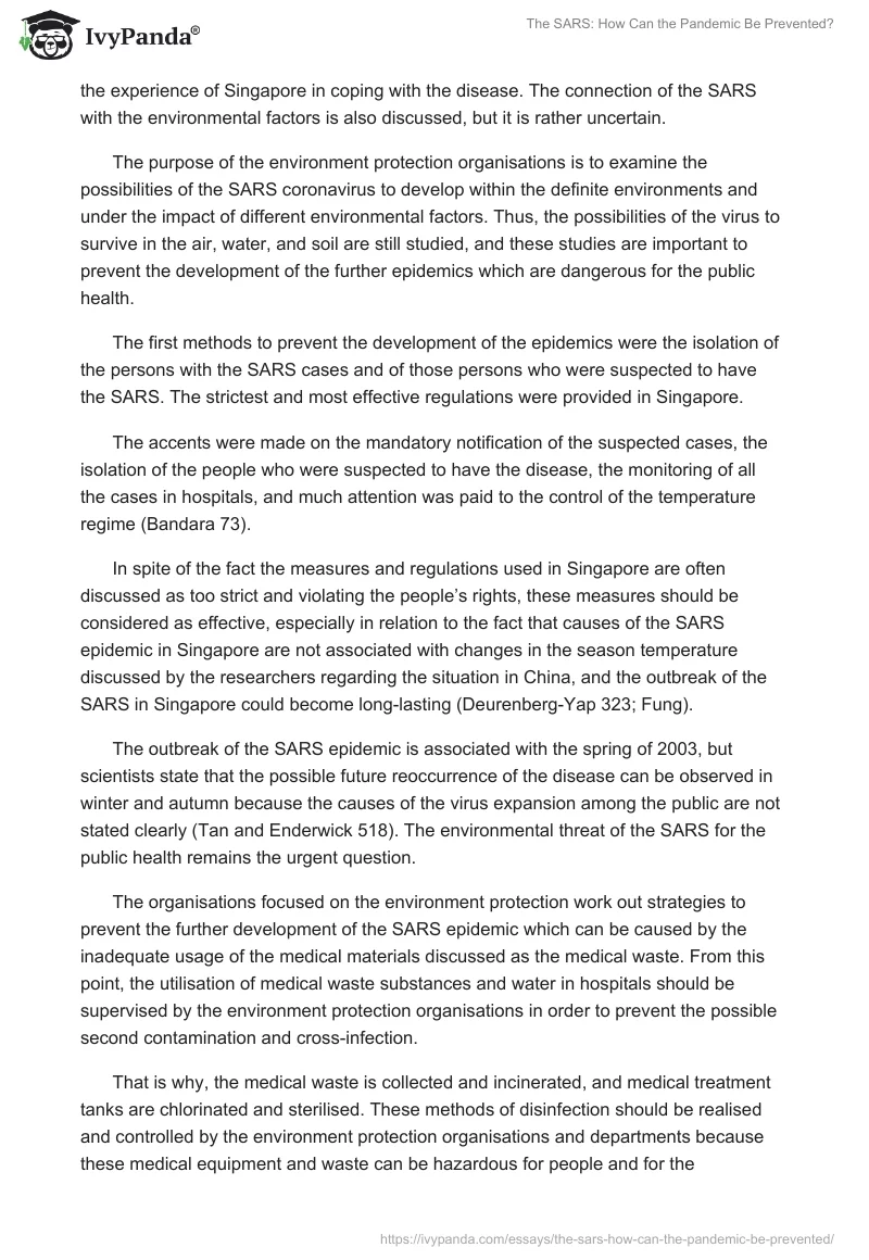 The SARS: How Can the Pandemic Be Prevented?. Page 2