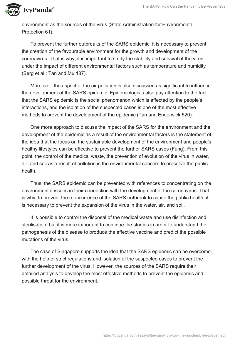 The SARS: How Can the Pandemic Be Prevented?. Page 3
