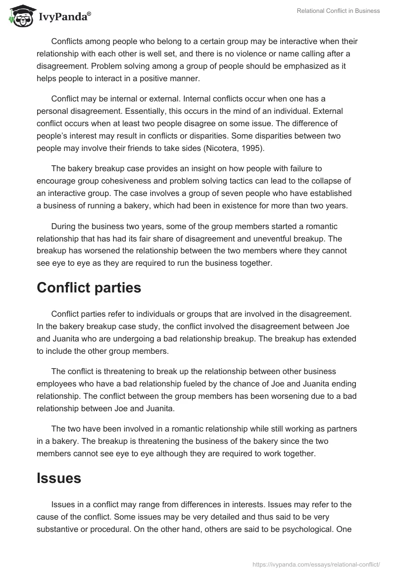 Relational Conflict in Business. Page 2