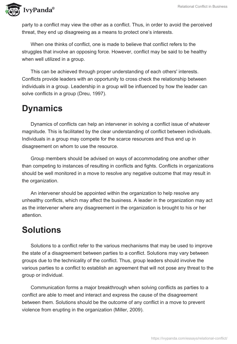 Relational Conflict in Business. Page 3